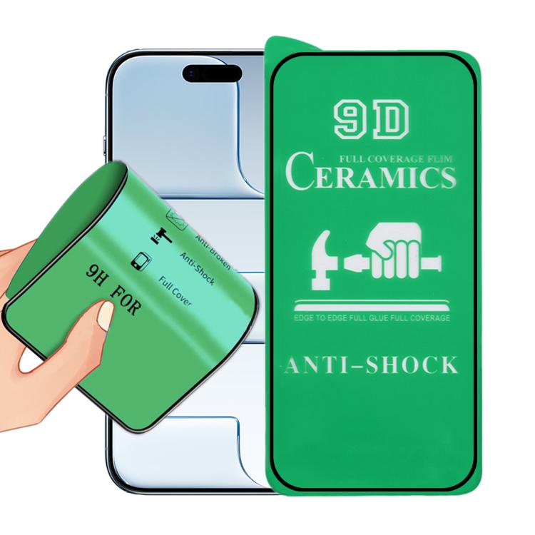 9D Full Screen Full Glue Ceramic Film, For iPhone 18 Pro / 17 Pro, For iPhone 18 Pro Max / 17 Pro Max, For iPhone 17, For iPhone Air, For iPhone 16 Pro Max, For iPhone 16 Pro, For iPhone 16 Plus, For iPhone 16, For iPhone 15 Pro Max, For iPhone 15 Pro