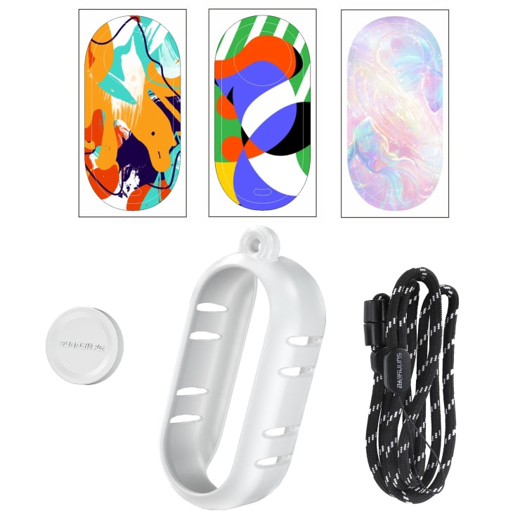 Sunnylife Cooling Silicone Case Stickers Skin Wrap Lens Cover with Neck Strap, For Insta360 GO 3