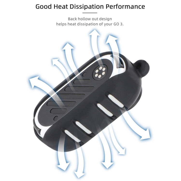 Sunnylife Cooling Silicone Case Stickers Skin Wrap Lens Cover with Neck Strap, For Insta360 GO 3