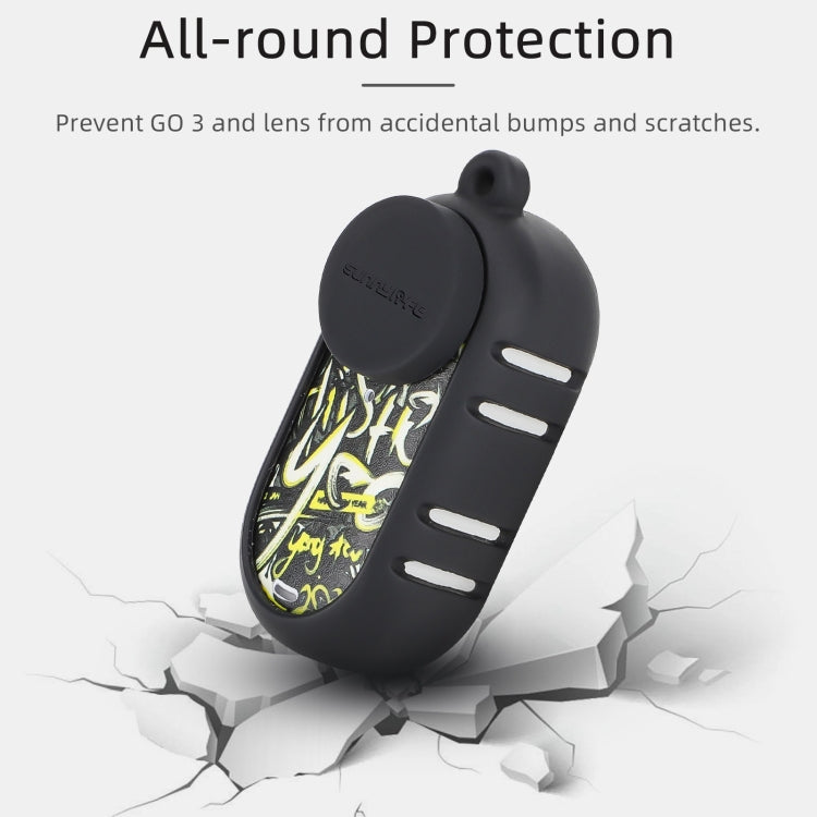 Sunnylife Cooling Silicone Case Stickers Skin Wrap Lens Cover with Neck Strap, For Insta360 GO 3