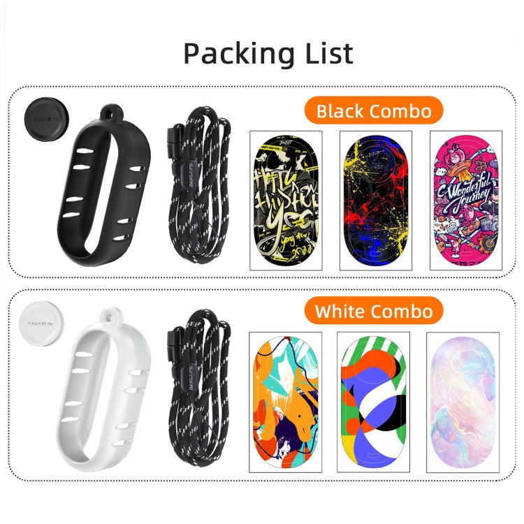 Sunnylife Cooling Silicone Case Stickers Skin Wrap Lens Cover with Neck Strap, For Insta360 GO 3
