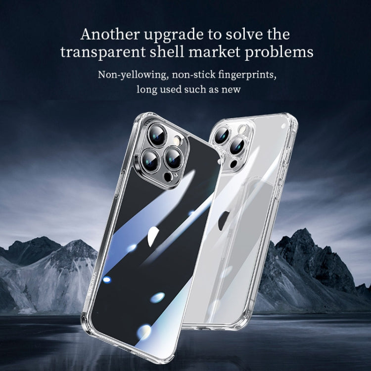 SULADA TPU Frame + Tempered Glass Transparent Phone Case, For iPhone 15 Pro Max, For iPhone 15 Pro, For iPhone 15 Plus, For iPhone 15