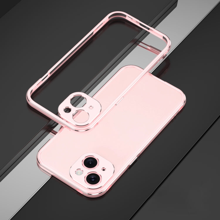 Aurora Series Lens Protector + Metal Frame Phone Case, For iPhone 15 Plus, For iPhone 15