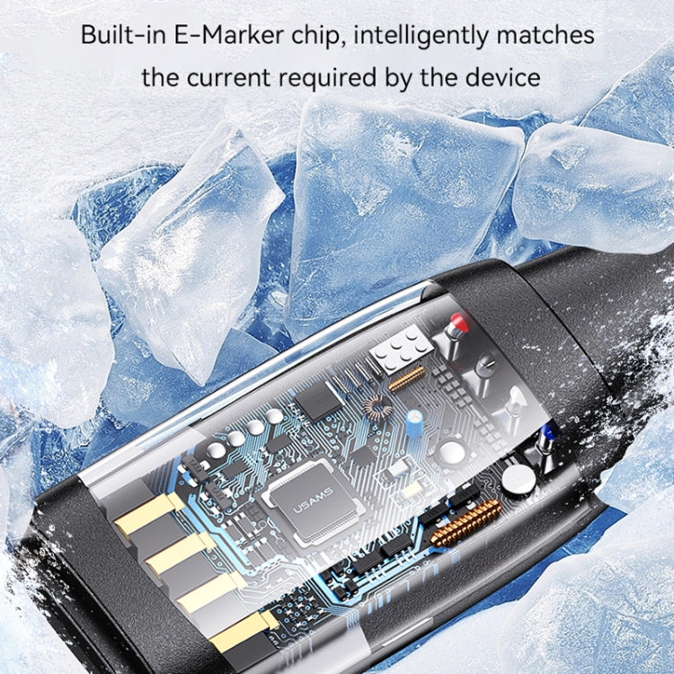 USAMS US-SJ645 U85 1.2m PD100W 6 in 1 Alloy Multifunctional Fast Charging Cable, 1.2m