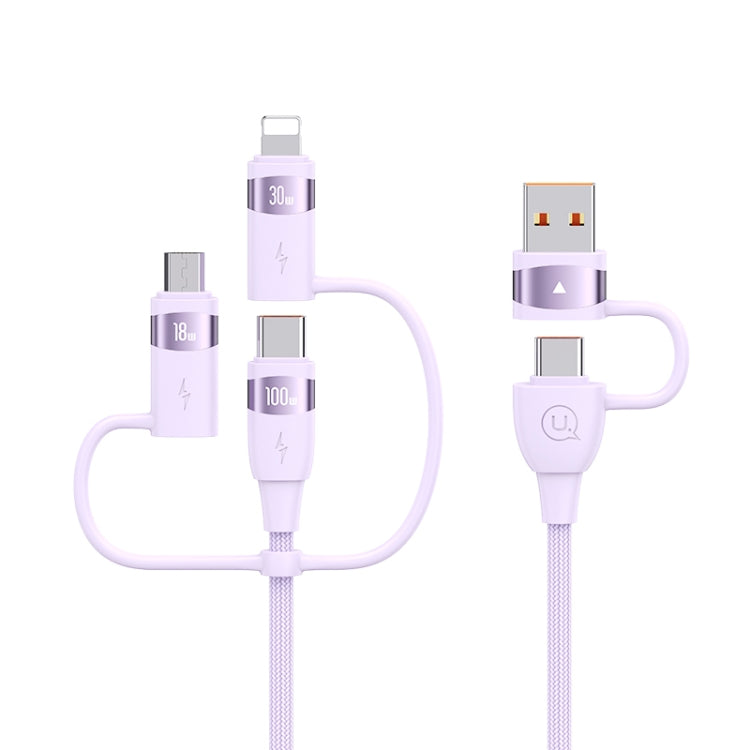 USAMS US-SJ646 U85 2m PD100W 6 in 1 Alloy Multifunctional Fast Charging Cable, 2m