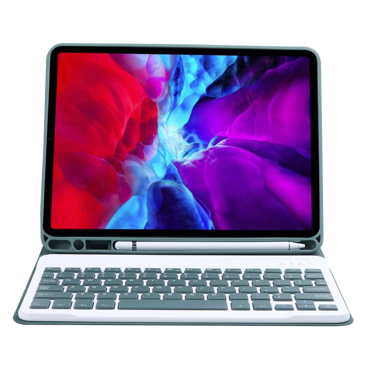Étui de protection clavier Bluetooth amovible en ABS couleur bonbon avec support et emplacement pour stylet pour iPad Air 4 / Air 5 / Pro 11 pouces (2022 / 2021 / 2020 / 2018)