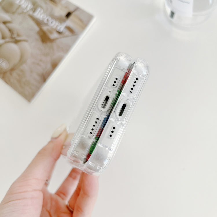 Airbag Transparent  TPU Phone Case, For iPhone 15 Pro Max, For iPhone 15 Pro, For iPhone 15 Plus, For iPhone 15