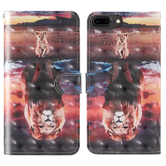 Colorful 3D painting flip case iPhone 11 with card slots and lanyard holder