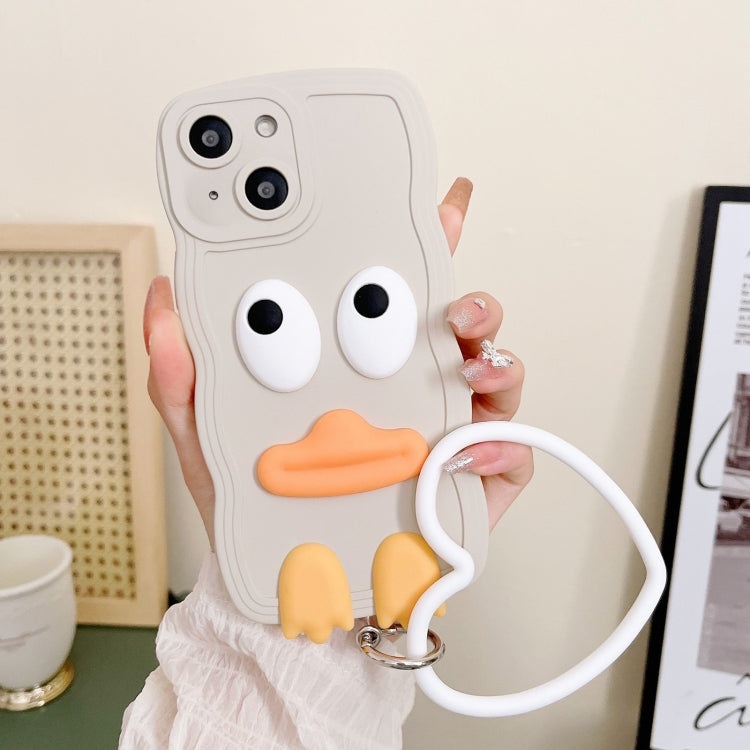 Wave Edge Big Duck Silicone Phone Case with Wristband