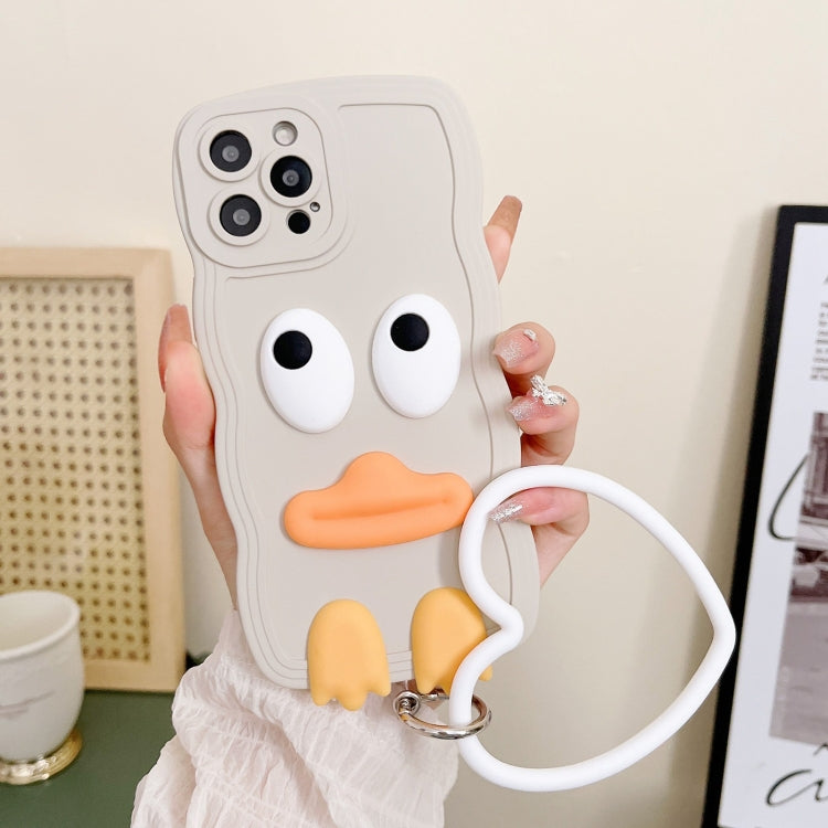 Wave Edge Big Duck Silicone Phone Case with Wristband