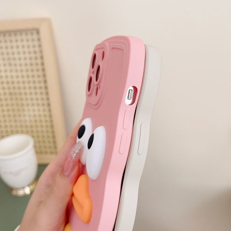 Wave Edge Big Duck Silicone Phone Case with Wristband
