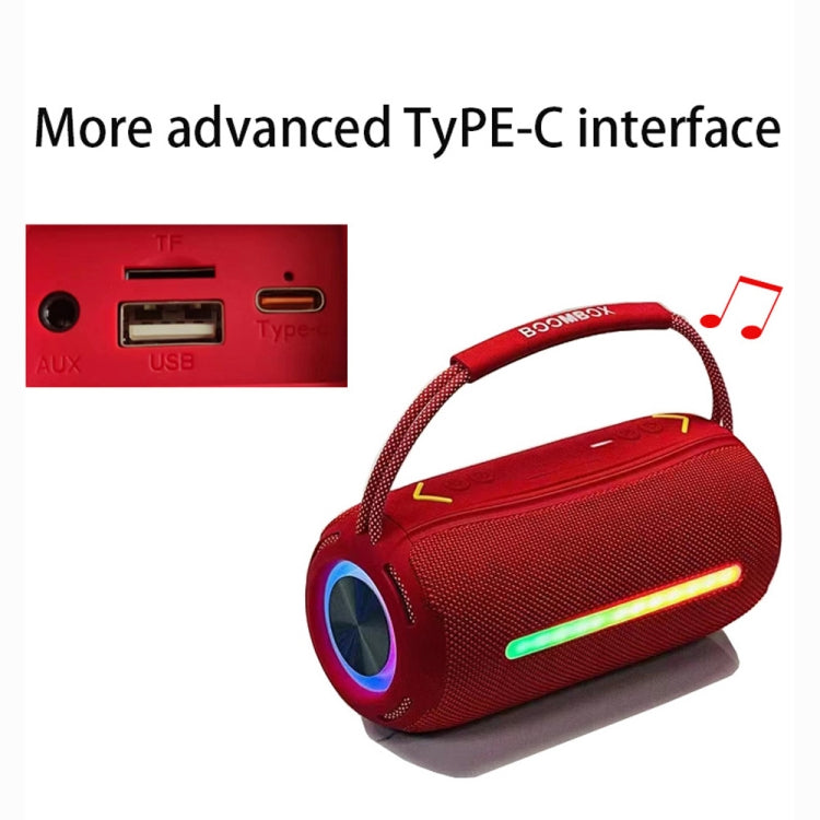 T&G X360 20W RGB Colorful Bluetooth Speaker Portable Outdoor 3D Stereo Speaker, X360
