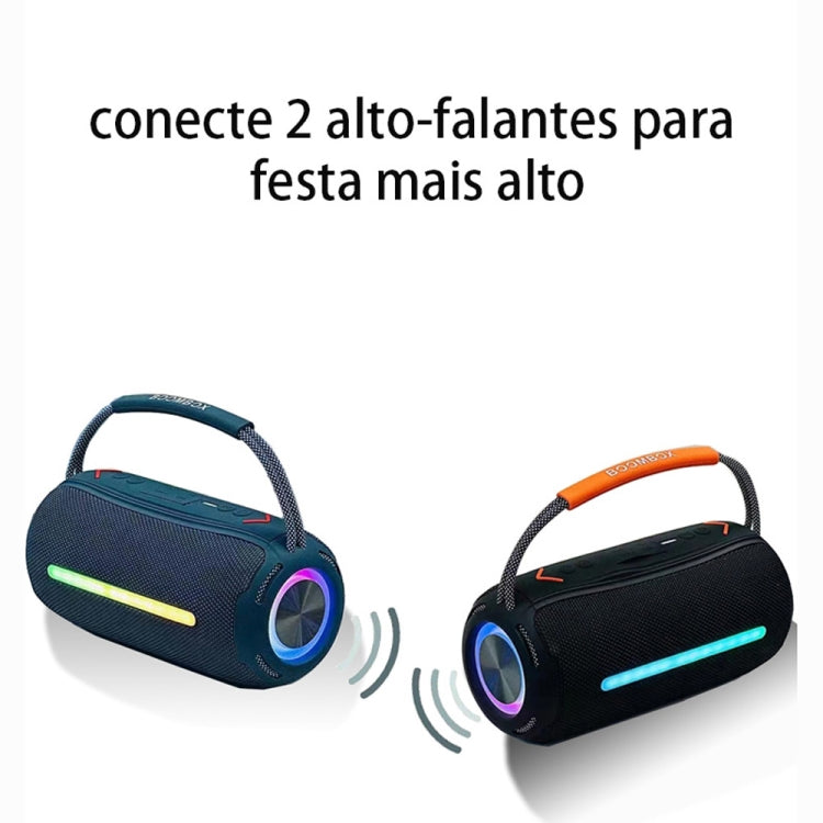 T&G X360 20W RGB Colorful Bluetooth Speaker Portable Outdoor 3D Stereo Speaker, X360