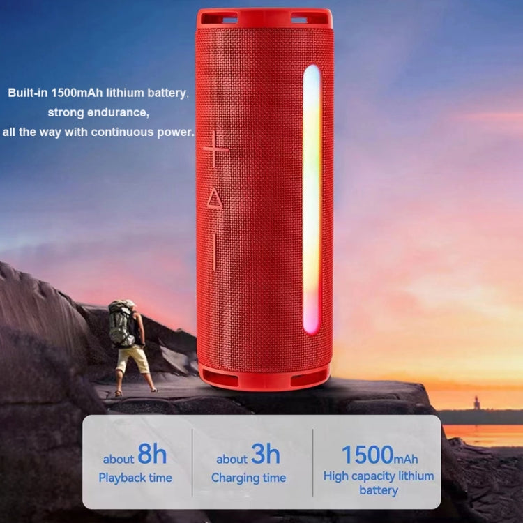 T&G TG374 Portable 3D Stereo Bluetooth Speaker Subwoofer Support FM / TF Card / RGB Light, TG374