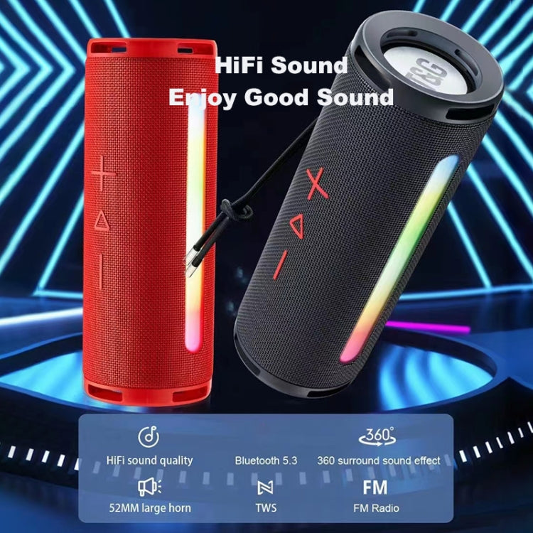 T&G TG374 Portable 3D Stereo Bluetooth Speaker Subwoofer Support FM / TF Card / RGB Light, TG374