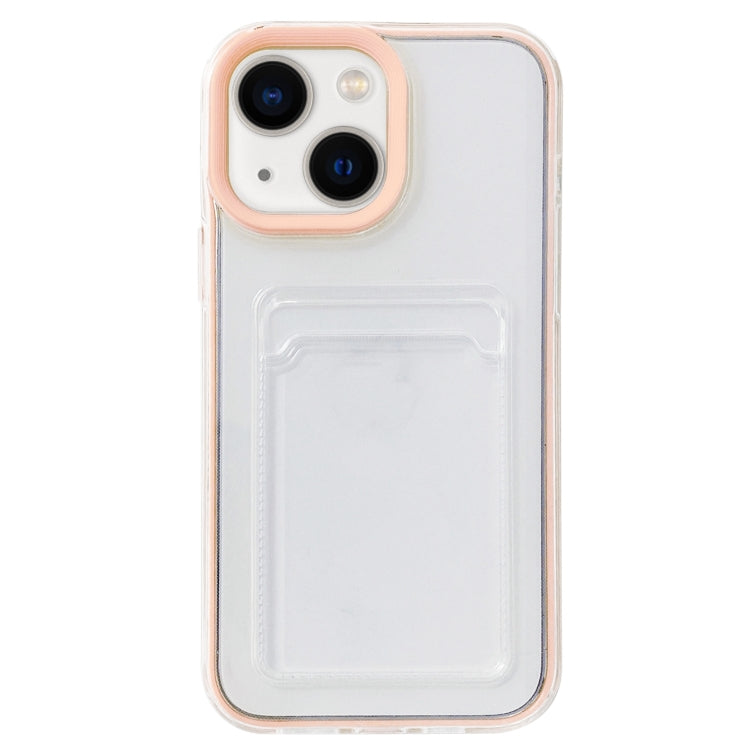 360 Clear PC Hybrid  TPU Phone Case with Card Slot, For iPhone 15, For iPhone 14 Plus