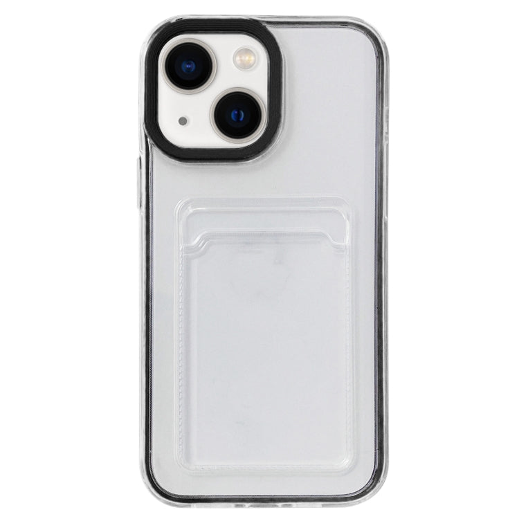 360 Clear PC Hybrid  TPU Phone Case with Card Slot, For iPhone 15, For iPhone 14 Plus