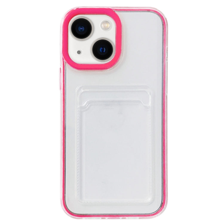 360 Clear PC Hybrid  TPU Phone Case with Card Slot, For iPhone 14, For iPhone 14 Pro