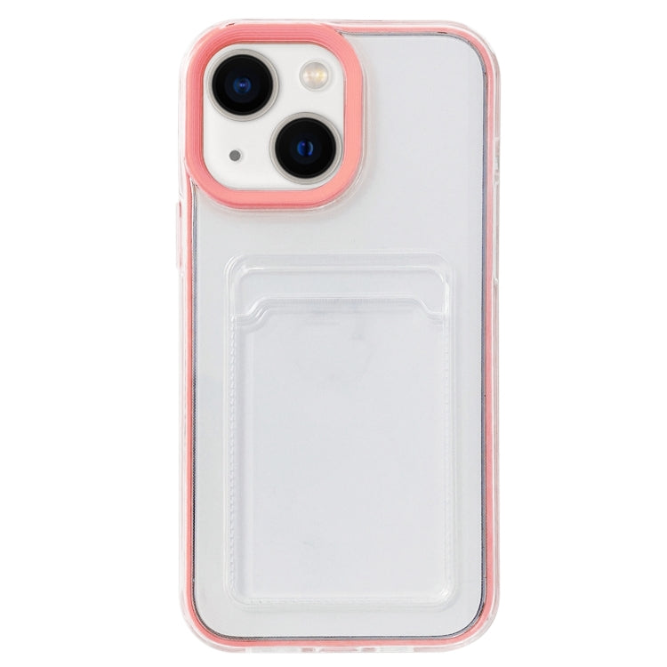 360 Clear PC Hybrid  TPU Phone Case with Card Slot, For iPhone 14, For iPhone 14 Pro