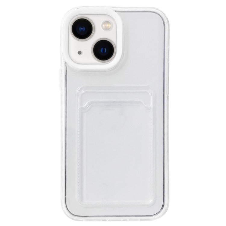 360 Clear PC Hybrid  TPU Phone Case with Card Slot, For iPhone 14, For iPhone 14 Pro