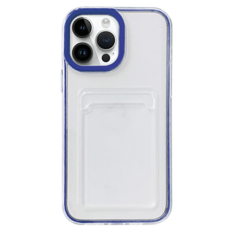 360 Clear PC Hybrid  TPU Phone Case with Card Slot, For iPhone 14 Pro Max, For iPhone 13 Pro Max