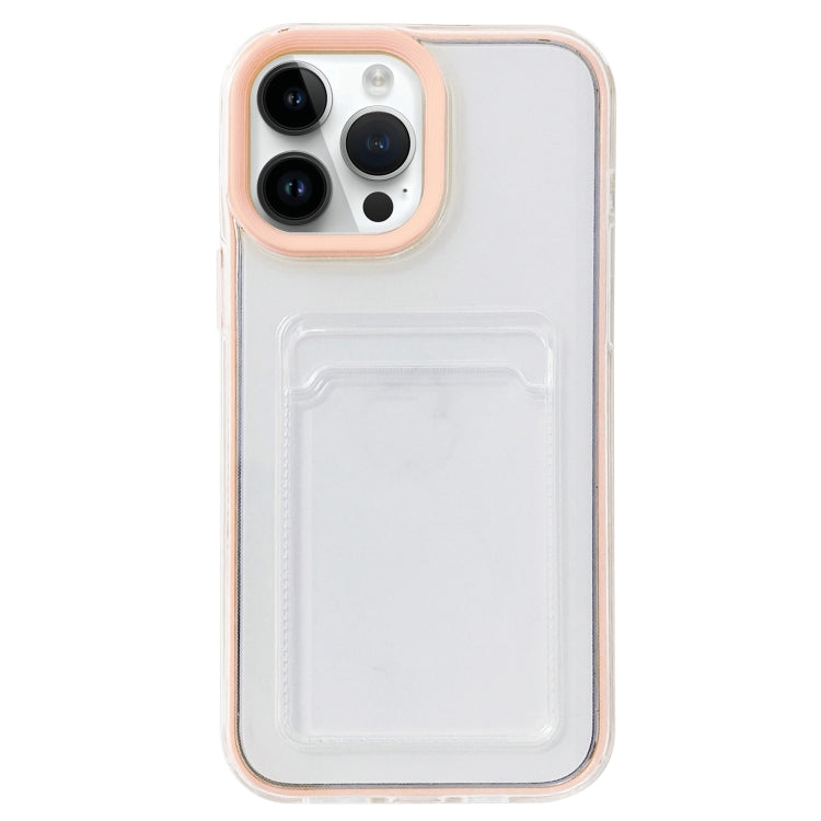 360 Clear PC Hybrid  TPU Phone Case with Card Slot, For iPhone 13 Pro, For iPhone 13
