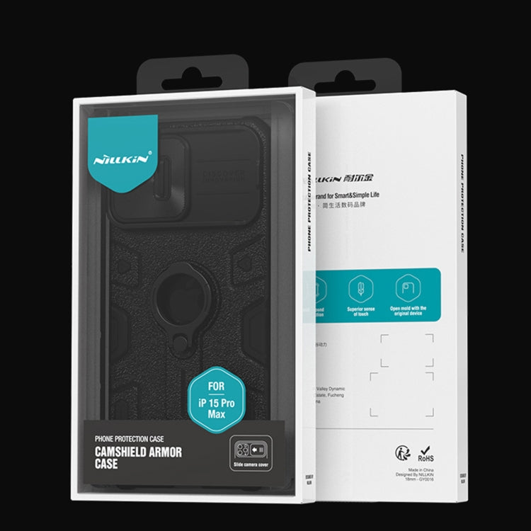 NILLKIN Shockproof CamShield Armor Protective Case with Invisible Ring Holder