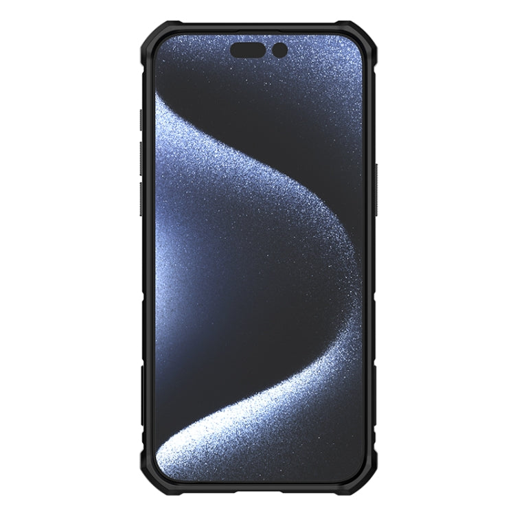 NILLKIN Shockproof CamShield Armor Protective Case with Invisible Ring Holder, For iPhone 15 Pro