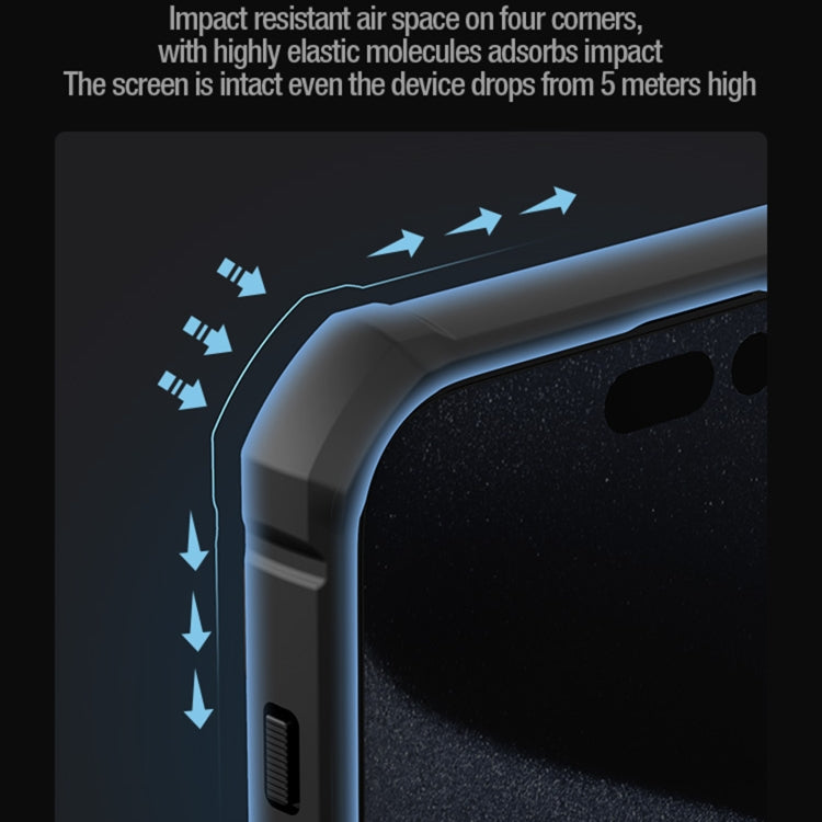 NILLKIN Shockproof CamShield Armor Protective Case with Invisible Ring Holder, For iPhone 15 Pro