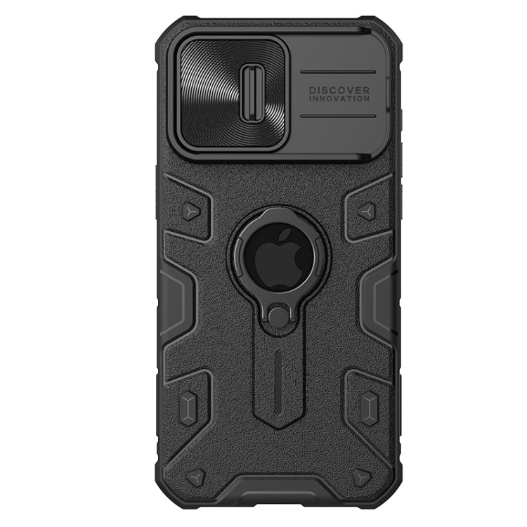 NILLKIN Shockproof CamShield Armor Protective Case with Invisible Ring Holder, For iPhone 15 Pro