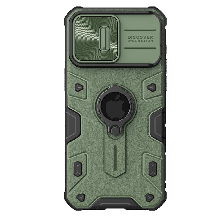 NILLKIN Shockproof CamShield Armor Protective Case with Invisible Ring Holder, For iPhone 15 Pro