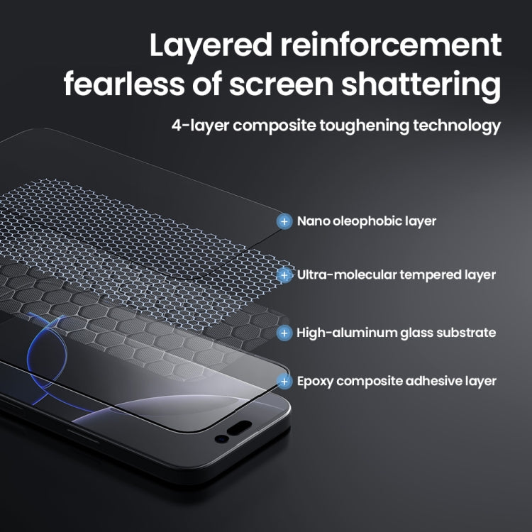 NILLKIN CP+Pro Explosion-proof Tempered Glass Film, For iPhone 16 Pro Max, For iPhone 16 Pro, For iPhone 16 Plus, For iPhone 16, For iPhone 15 Pro Max, For iPhone 15