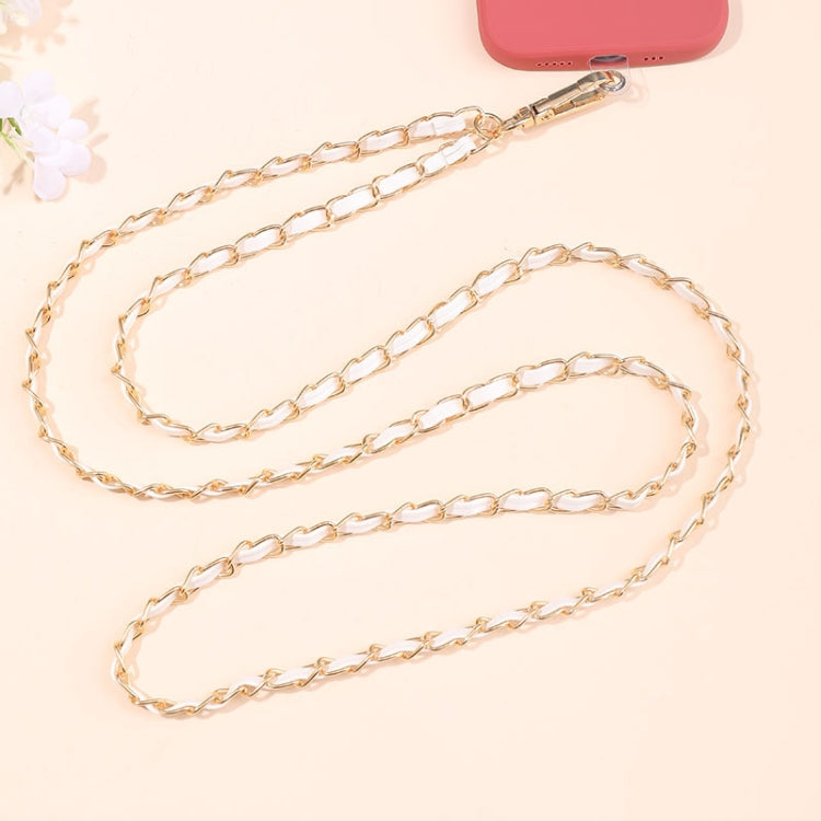 Metal Chain Crossbody Chain Phone Lanyard with Clip,Length: 1.25m