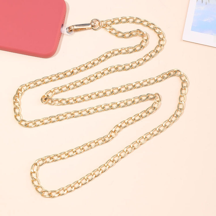 Metal Chain Crossbody Chain Phone Lanyard with Clip,Length: 1.25m