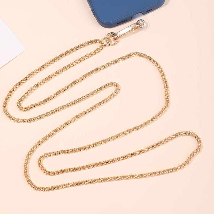 Metal Chain Crossbody Chain Phone Lanyard with Clip,Length: 1.25m