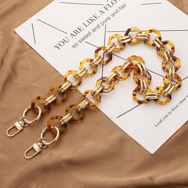 L201 Octagonal Buckle Resin Contrast Thick Chain Phone Lanyard with Spacer