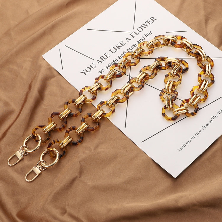 L201 Octagonal Buckle Resin Contrast Thick Chain Phone Lanyard with Spacer