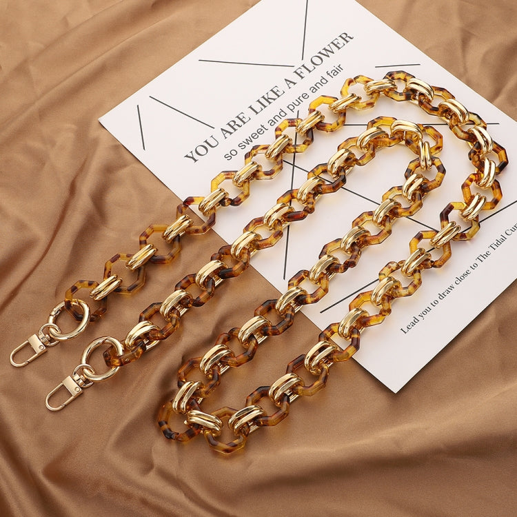 L201 Octagonal Buckle Resin Contrast Thick Chain Phone Lanyard with Spacer