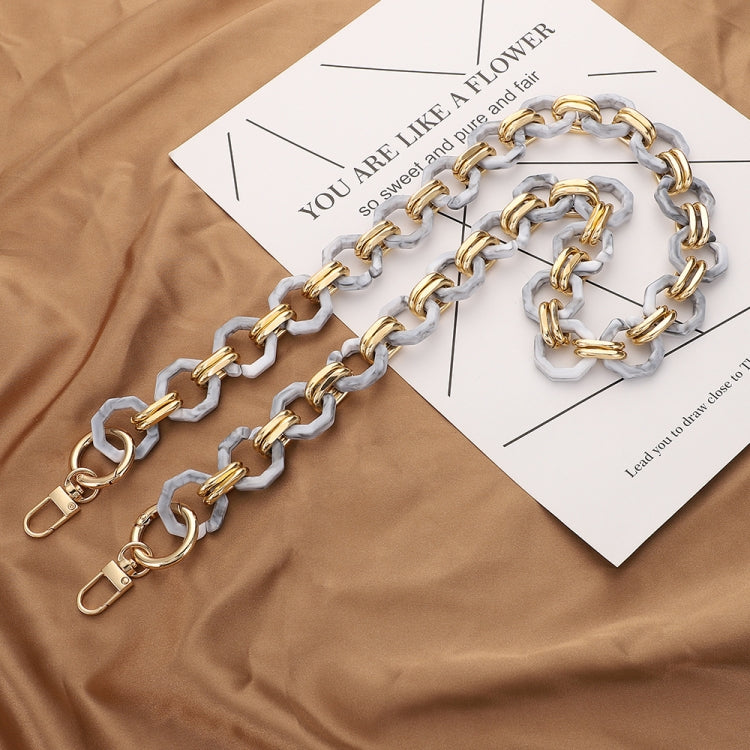 L201 Octagonal Buckle Resin Contrast Thick Chain Phone Lanyard with Spacer