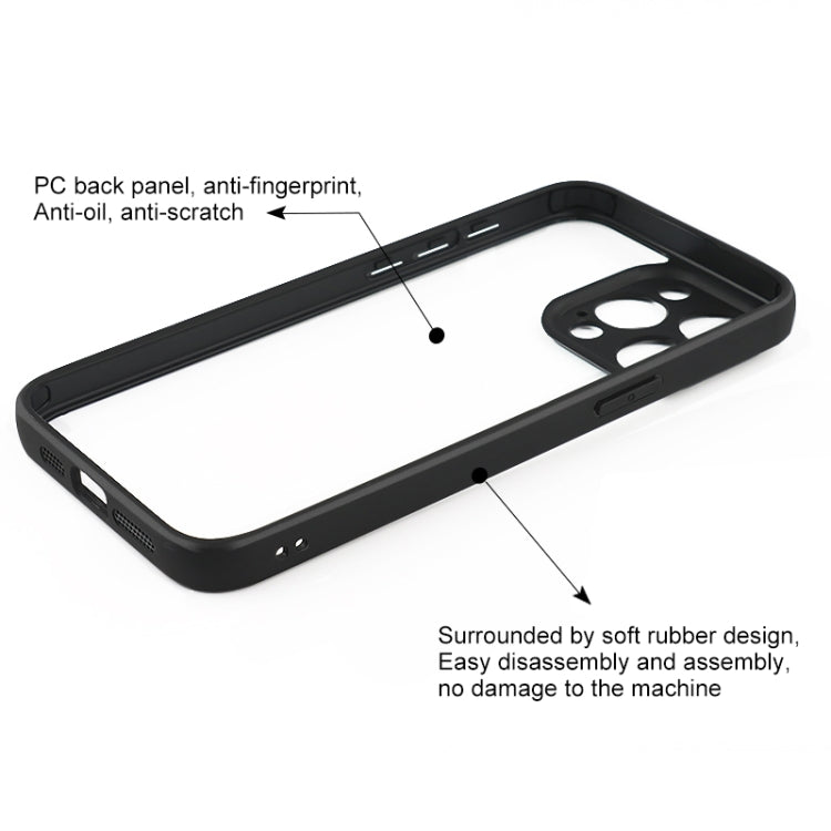 Fine Pore Frosted TPU + Transparent PC Phone Case, For iPhone 15 Pro Max, For iPhone 15 Pro, For iPhone 15 Plus, For iPhone 15