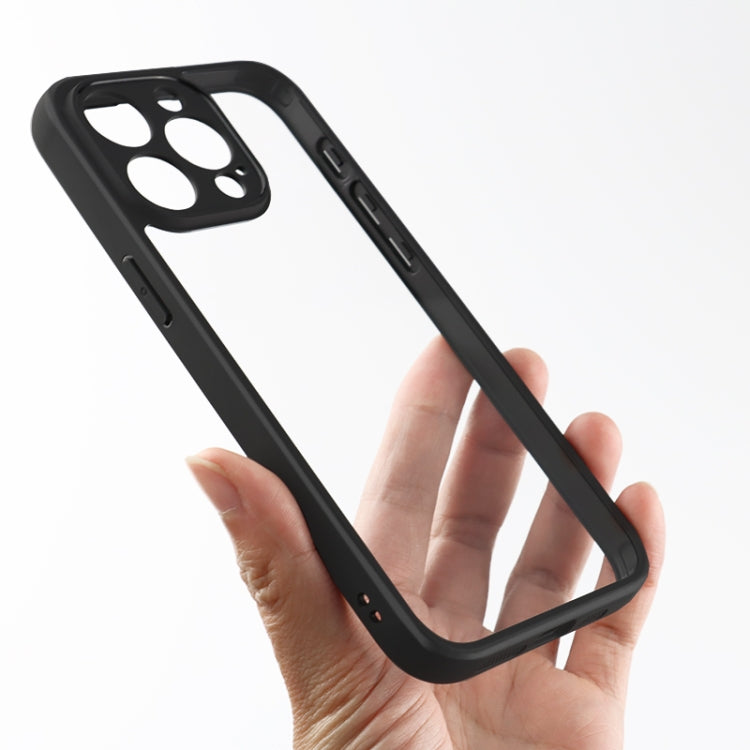 Fine Pore Frosted TPU + Transparent PC Phone Case, For iPhone 15 Pro Max, For iPhone 15 Pro, For iPhone 15 Plus, For iPhone 15