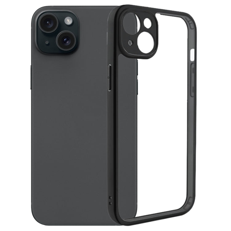 Fine Pore Frosted TPU + Transparent PC Phone Case, For iPhone 15 Pro Max, For iPhone 15 Pro, For iPhone 15 Plus, For iPhone 15