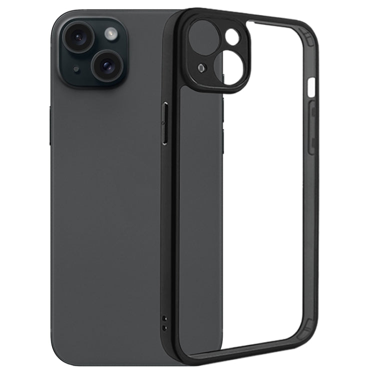 Fine Pore Frosted TPU + Transparent PC Phone Case, For iPhone 15 Pro Max, For iPhone 15 Pro, For iPhone 15 Plus, For iPhone 15