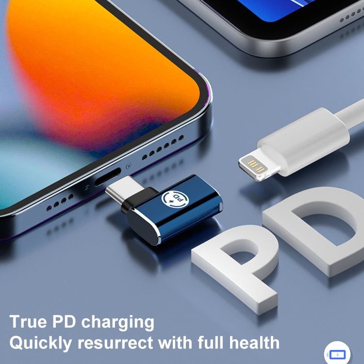 8 Pin to USB-C / Type-C Male Adapter Supports Charging & Data Transmission, Side Bend, Middle Bend, 3D Bend, Straight
