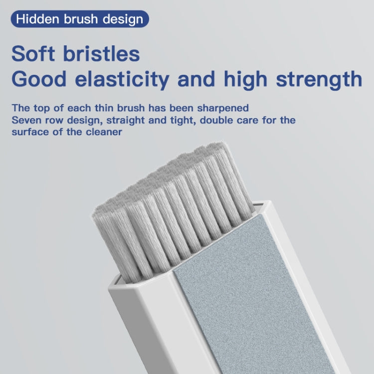 Q8 8 in 1 Multi-Function Headset Cleaning Pen Keyboard Mobile Phone Cleaner, White+Red, White+Purple