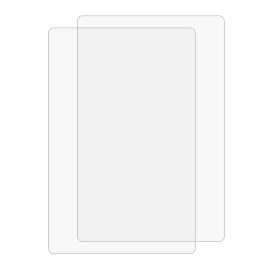 Two-pack explosion-proof glass film with crystal clarity for tablet screen protection