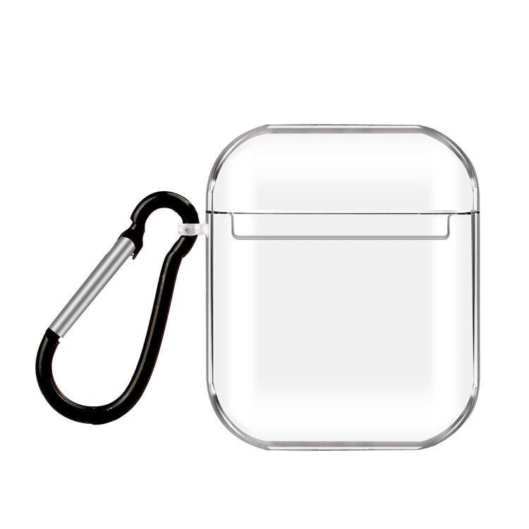 Cartoon Pattern Transparent TPU Earphone Case with Keychain, For Apple AirPods 1/2, For AirPods Pro 3