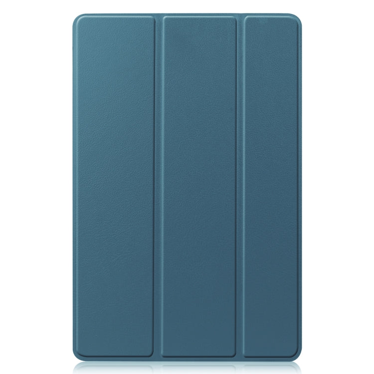Custer Texture Horizontal Flip Leather Case with Three-folding Holder & Sleep / Wake-up Function, For Samsung Galaxy Tab S7 T870, For Samsung Galaxy Tab A7 2020 T500