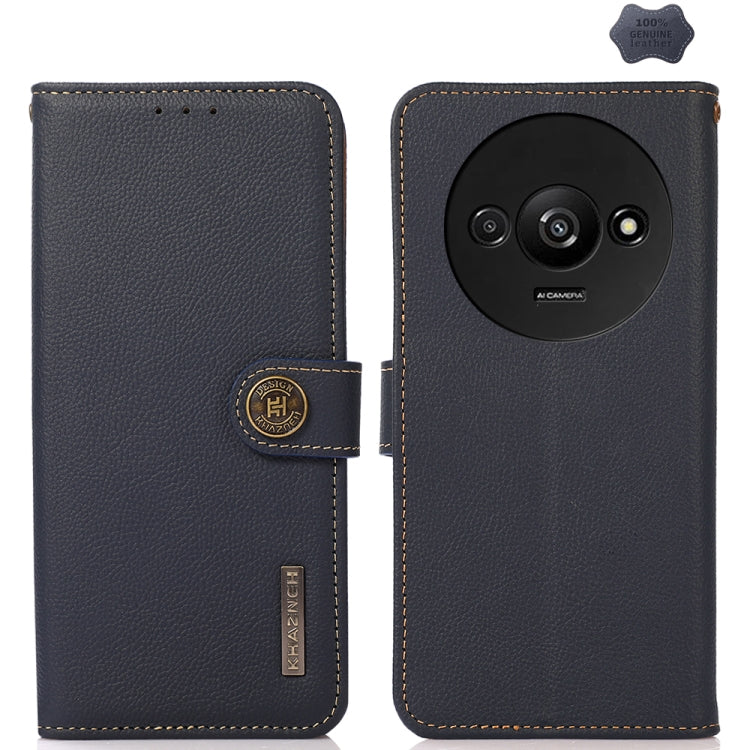 KHAZNEH Custer Texture RFID Genuine Leather Phone Case, Series 2