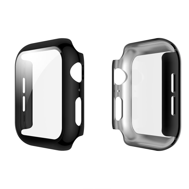Electroplated PC Case + Tempered Film Integrated Protective Cover, For Apple Watch Series 3 & 2 & 1 38mm, For Apple Watch Series 3 & 2 & 1  42mm, For Apple Watch Series 5 & 4 40mm, For Apple Watch Series 5 & 4 44mm